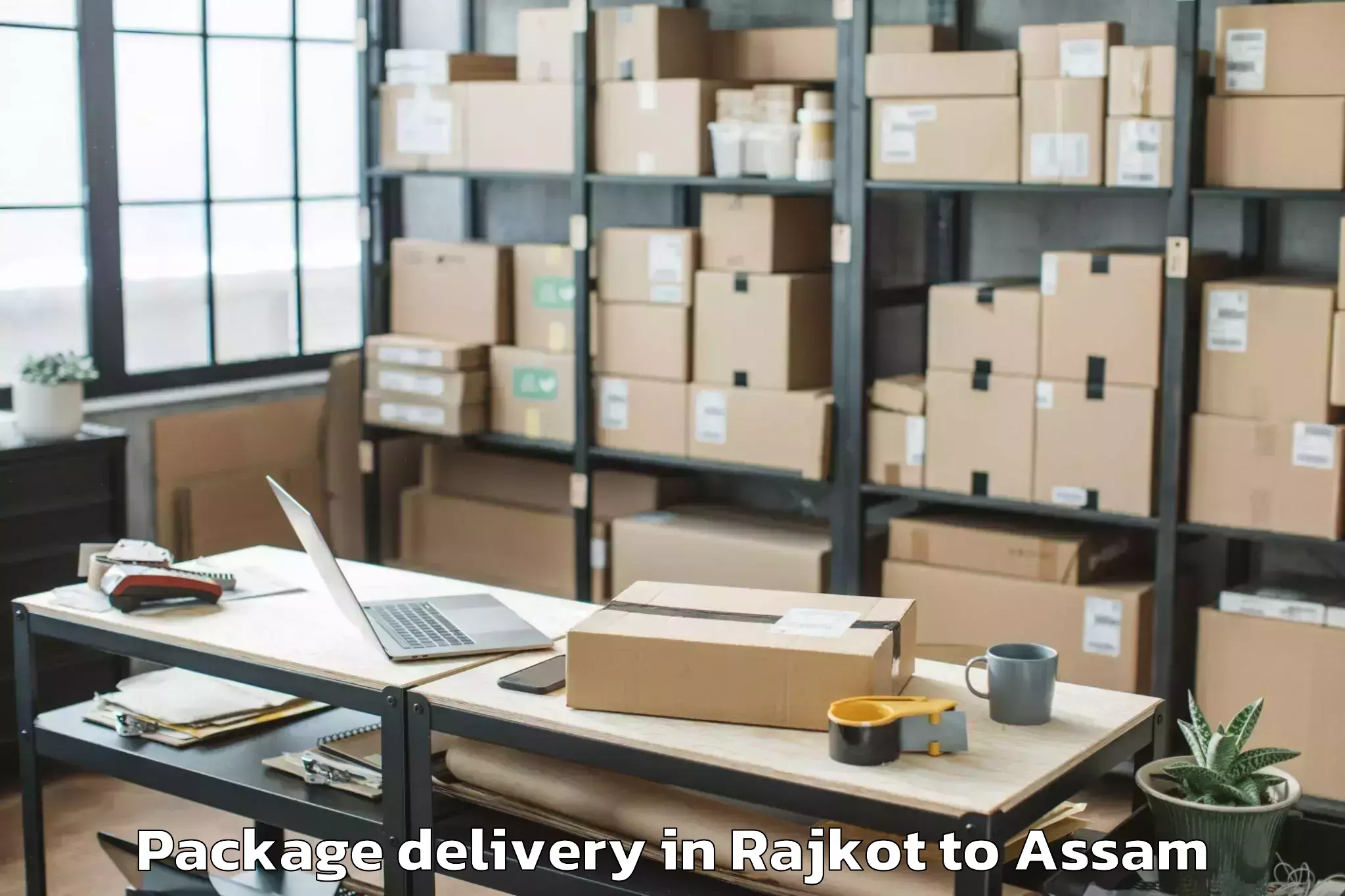 Quality Rajkot to Jorhat Package Delivery